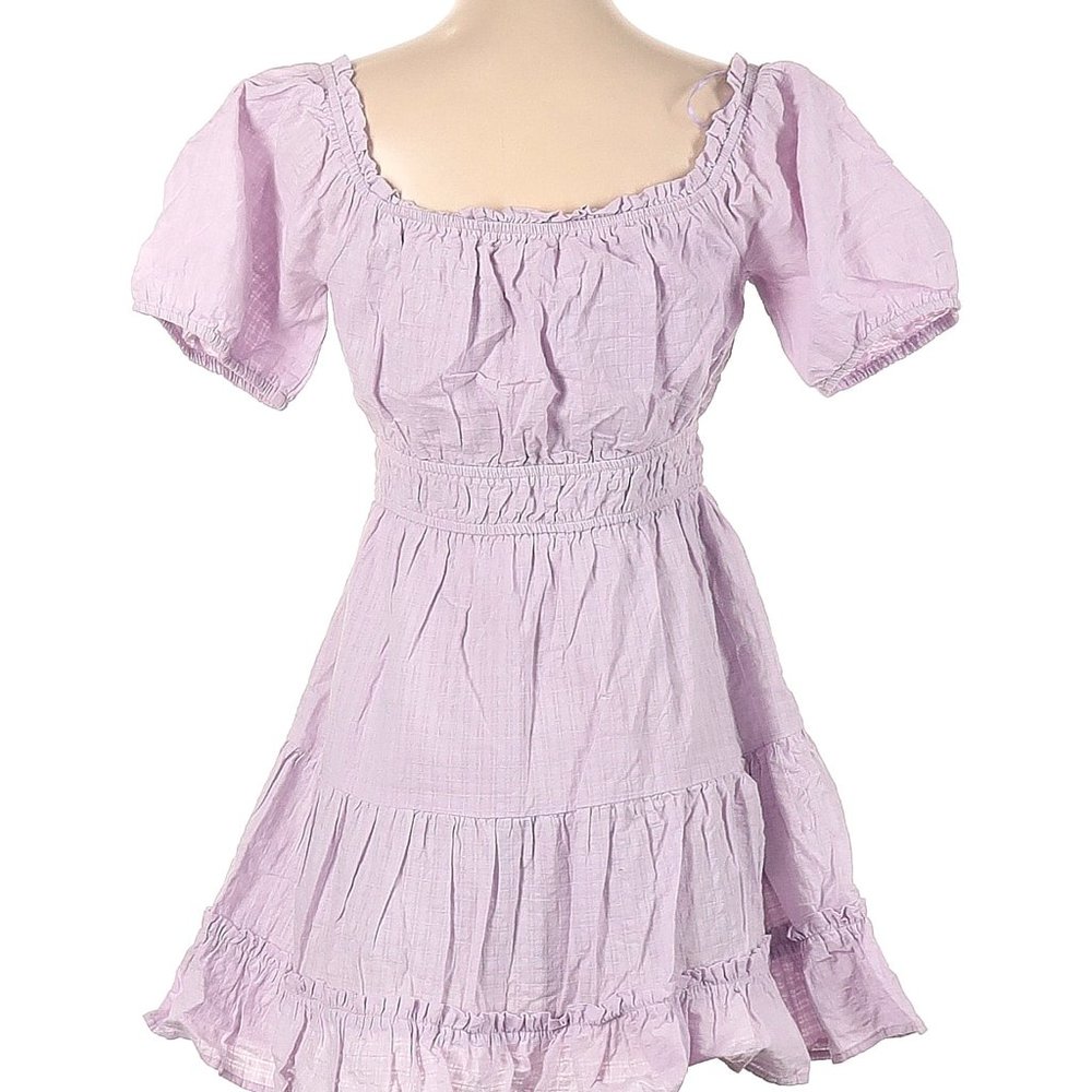 Lost + Wander pale yellow babydoll dress